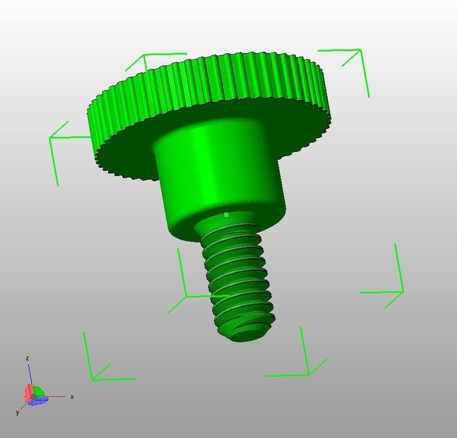 M4 x 10mm Knurled High Thumb Screws 3D print model_15