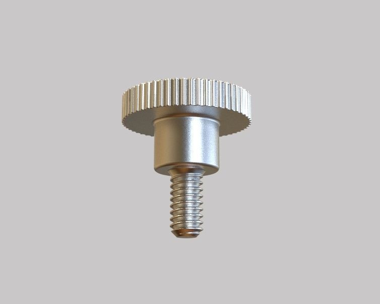 M4 x 10mm Knurled High Thumb Screws 3D print model_32