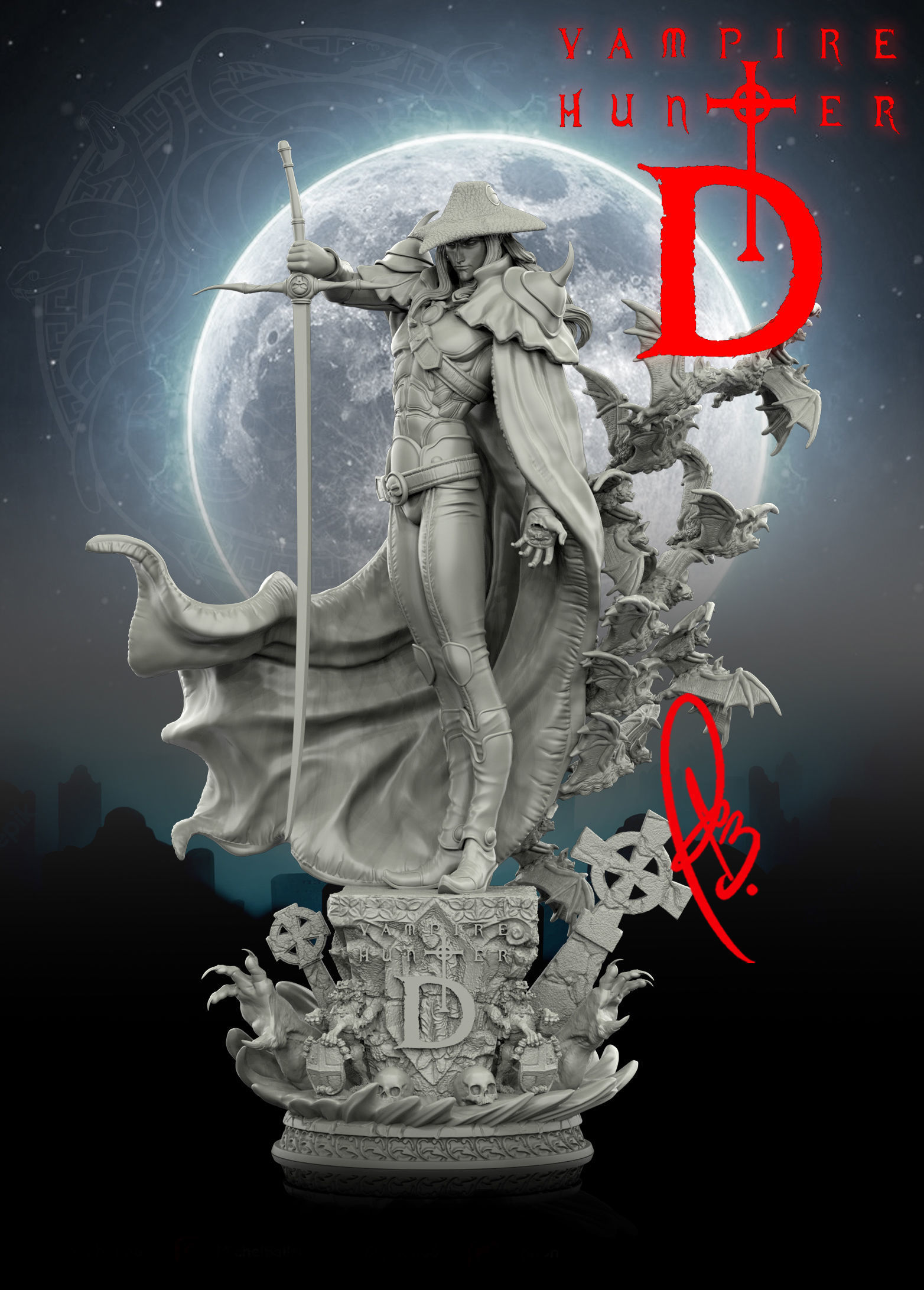 VAMPIRE HUNTER D BY CREATIVE GEEK MB 3D print model_20