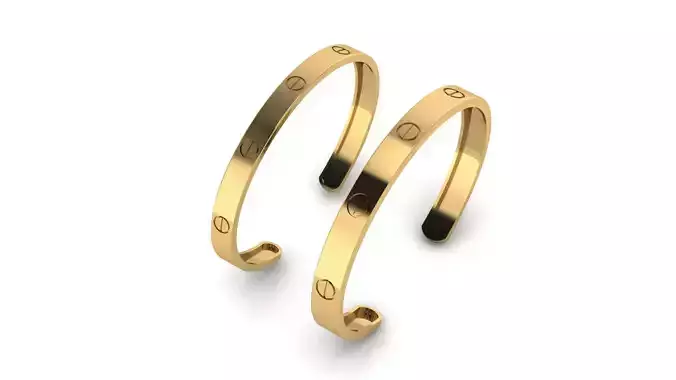 2 Luxury Bangle Bracelets