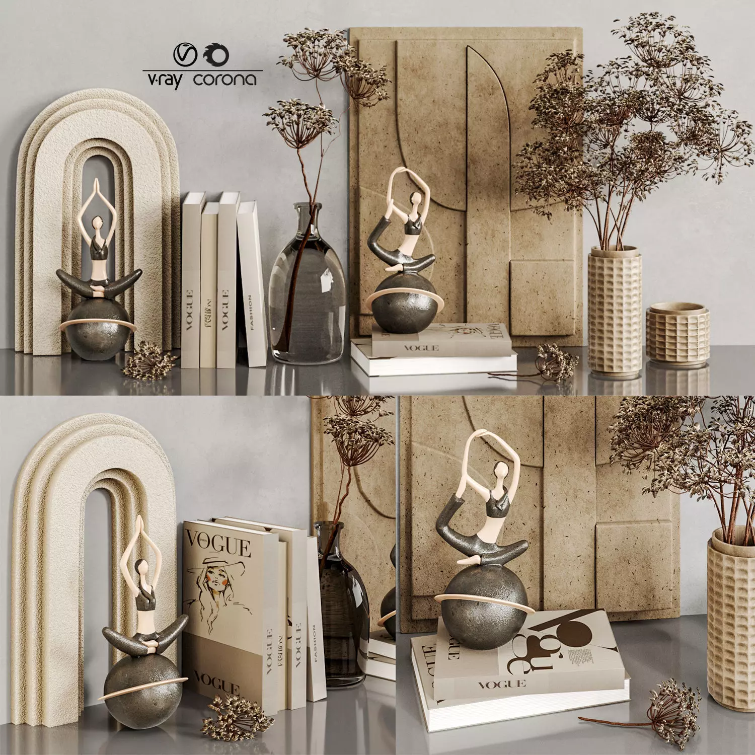 Decor set 001 3D model