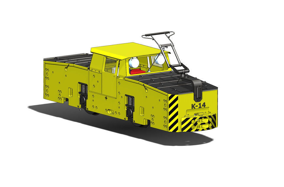 Electric locomotive K14 3D print model_7