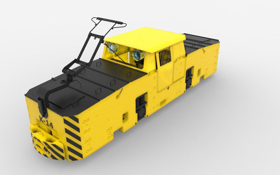 Electric locomotive K14 3D print model_8