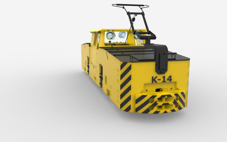 Electric locomotive K14 3D print model_4