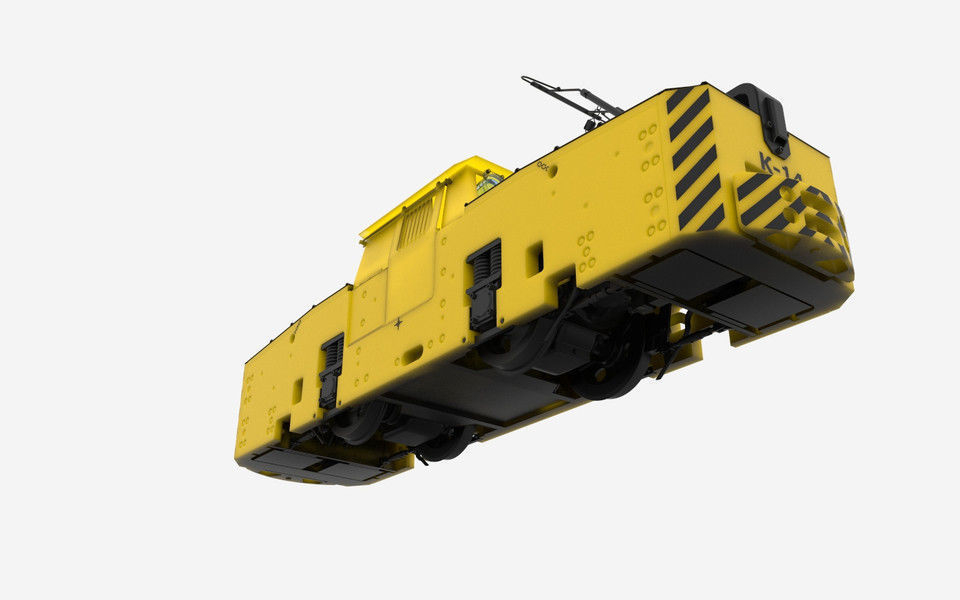 Electric locomotive K14 3D print model_2