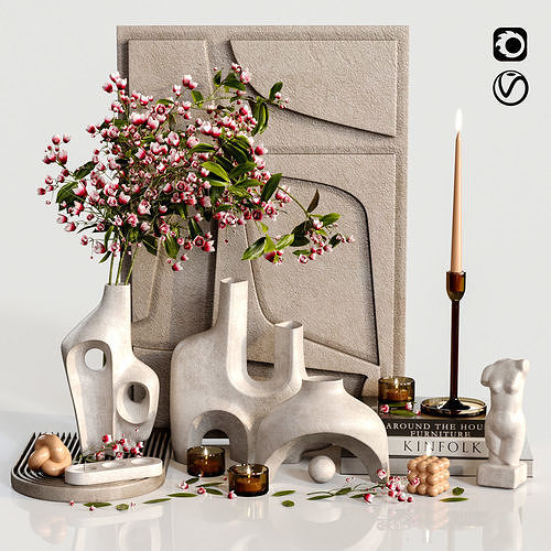 Decor set 003 3D model