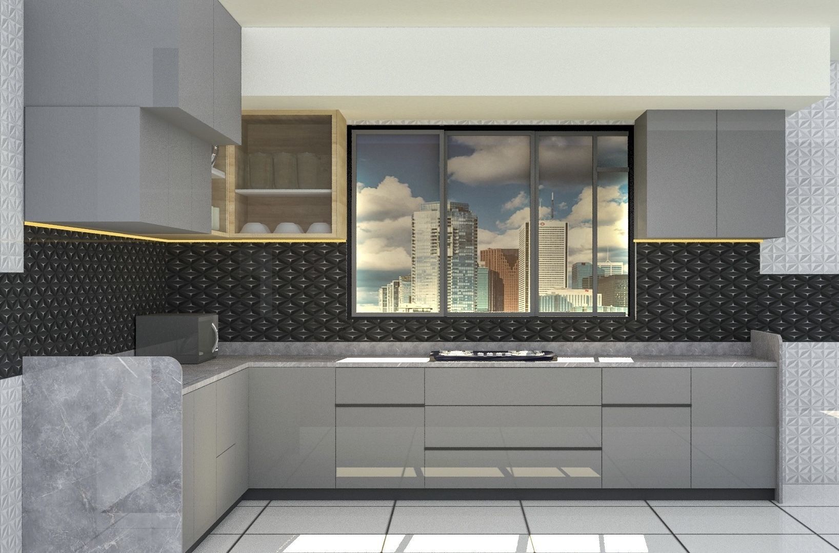  Kitchen Design 3D 3D model_1