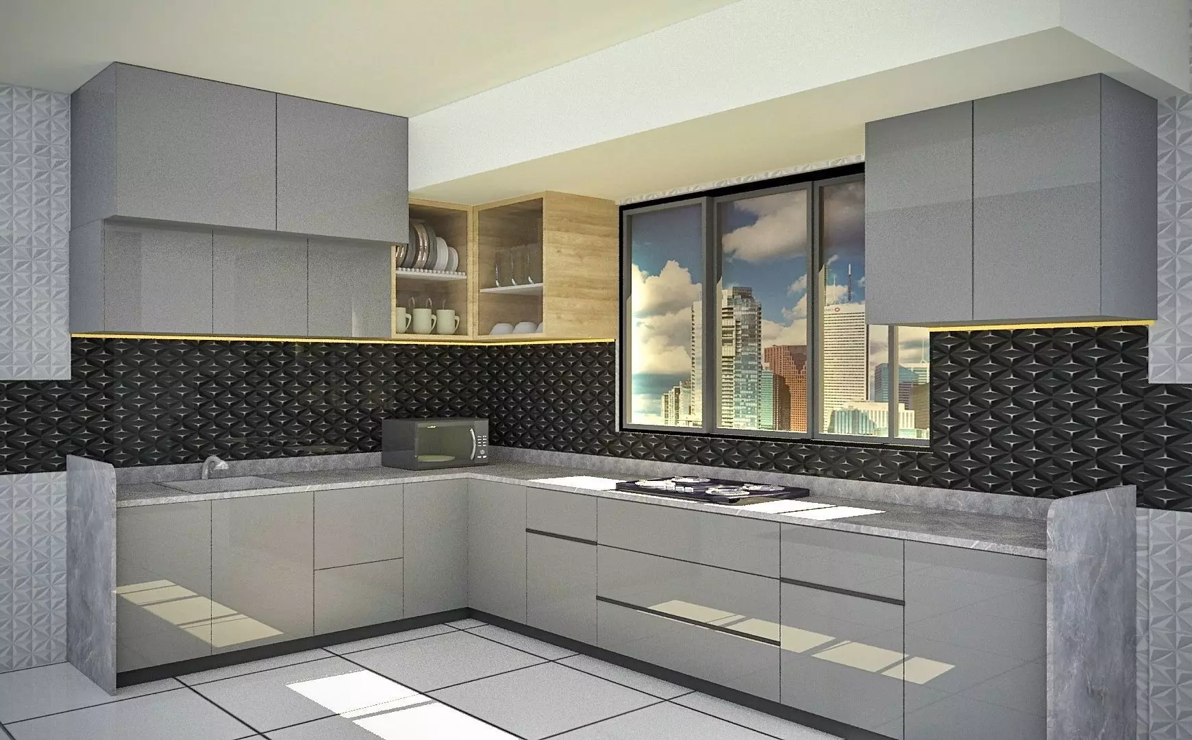  Kitchen Design 3D 3D model_0