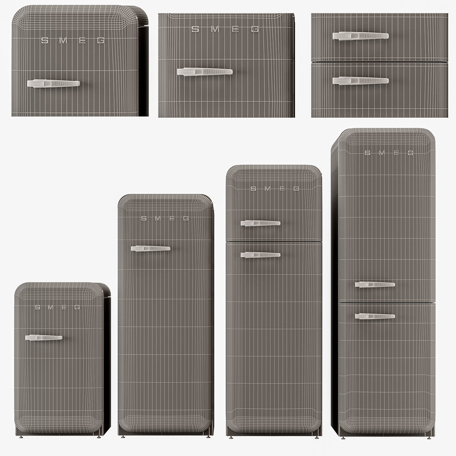 SMEG Rrefrigerators 3D model_2