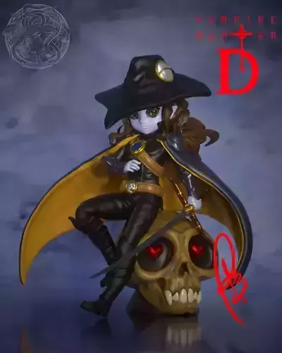 VAMPIRE HUNTER D CHIBI BY CREATIVE GEEK MB 3D print model