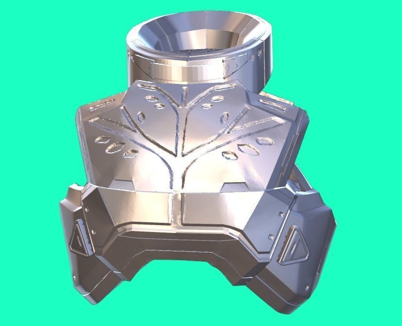 Complete ARMOR TITAN Cosplay Helmet IRON BANNER DESTINY 3D print model_4