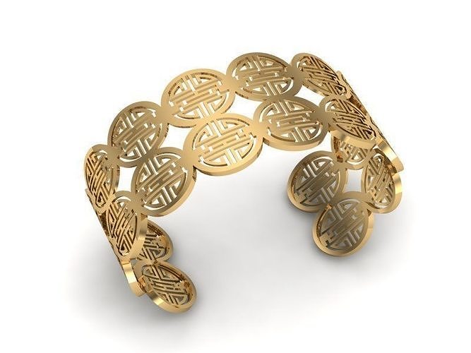 Bracelet Geometric 3D print model