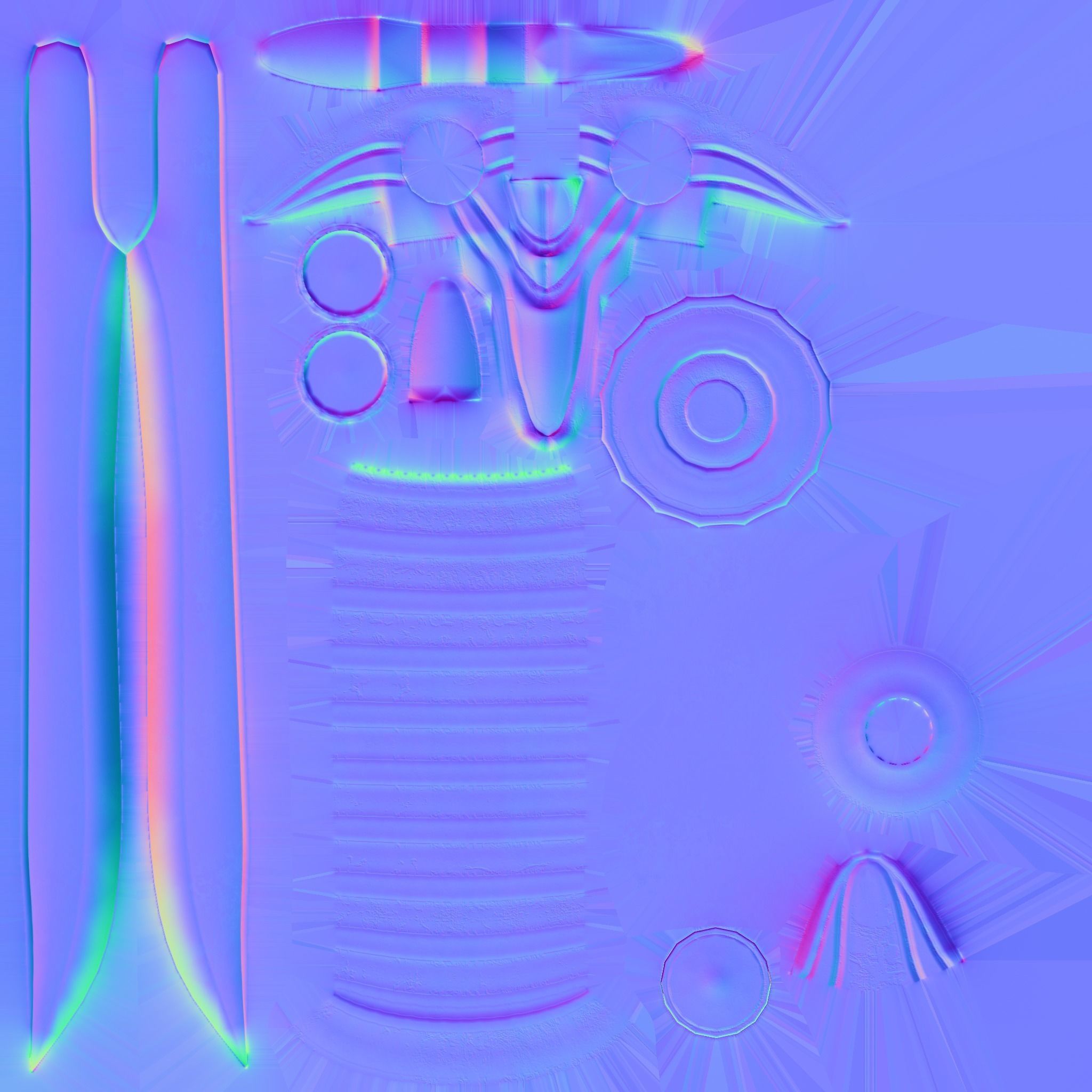 Medieval Fantasy Magic Sword Low-poly 3D model_10