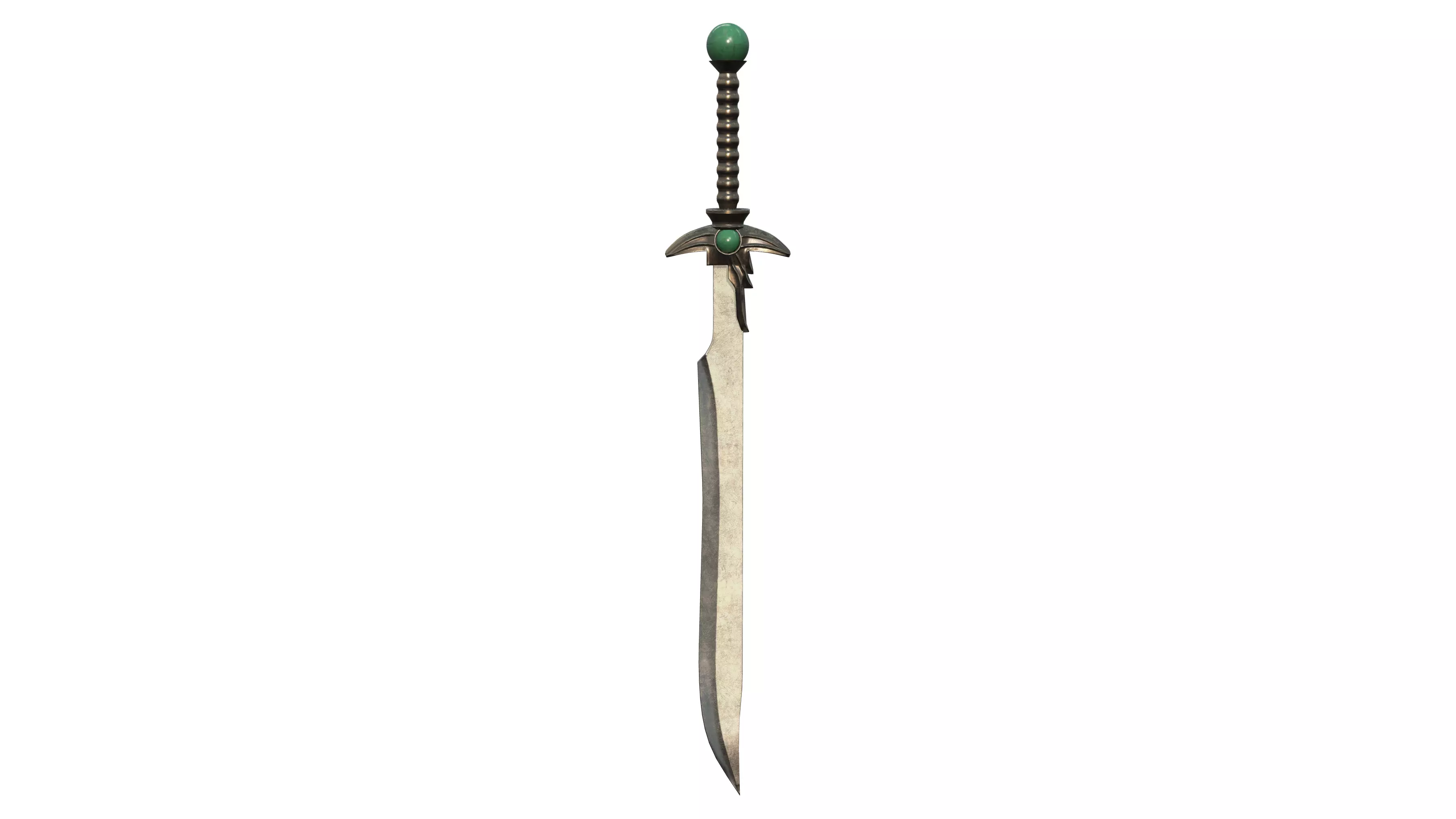 Medieval Fantasy Magic Sword Low-poly 3D model_0