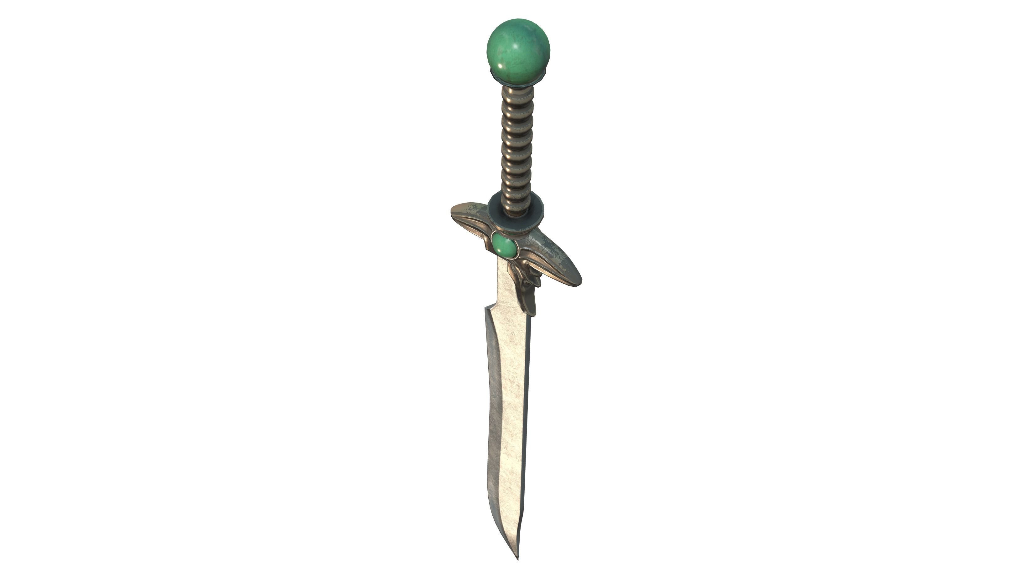 Medieval Fantasy Magic Sword Low-poly 3D model_2