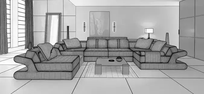 Modern Living Room Interior