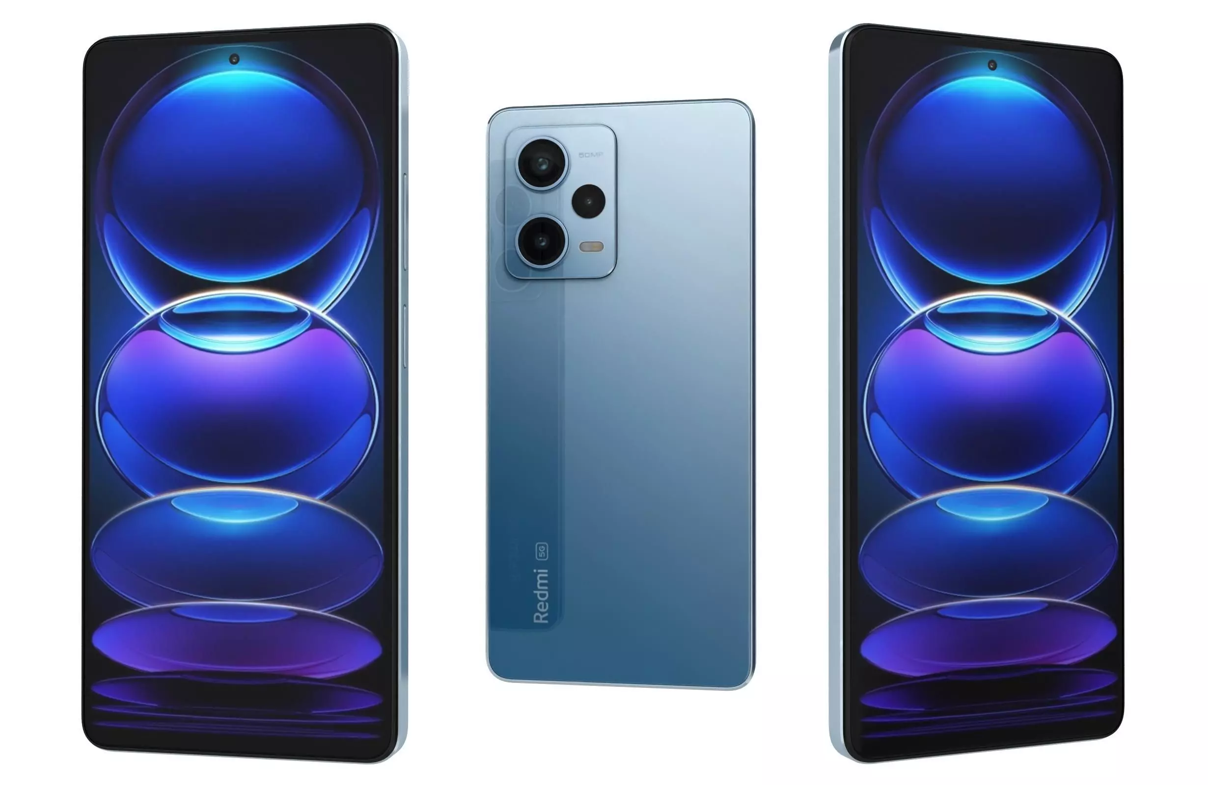 Xiaomi Redmi Note 12 Pro Blue 3D model