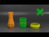 Classic Vase Style model heart tiles style Free 3D print model_1