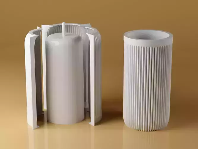 3D mold minimalist Vase Flowers - Pot file include 3D print model