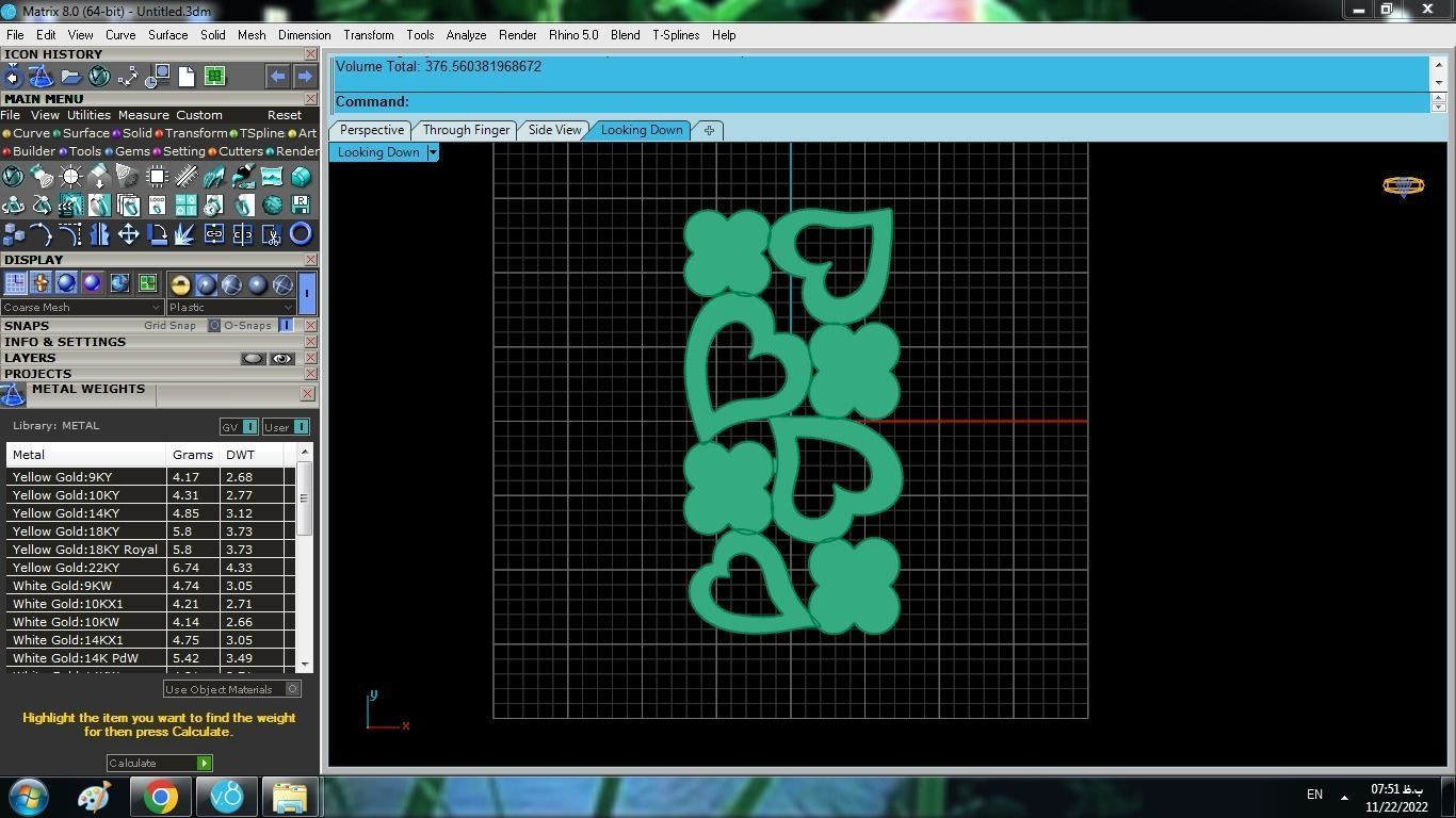 Heart Gold Set 3D print model_12