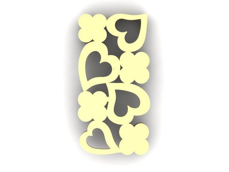 Heart Gold Set 3D print model_6