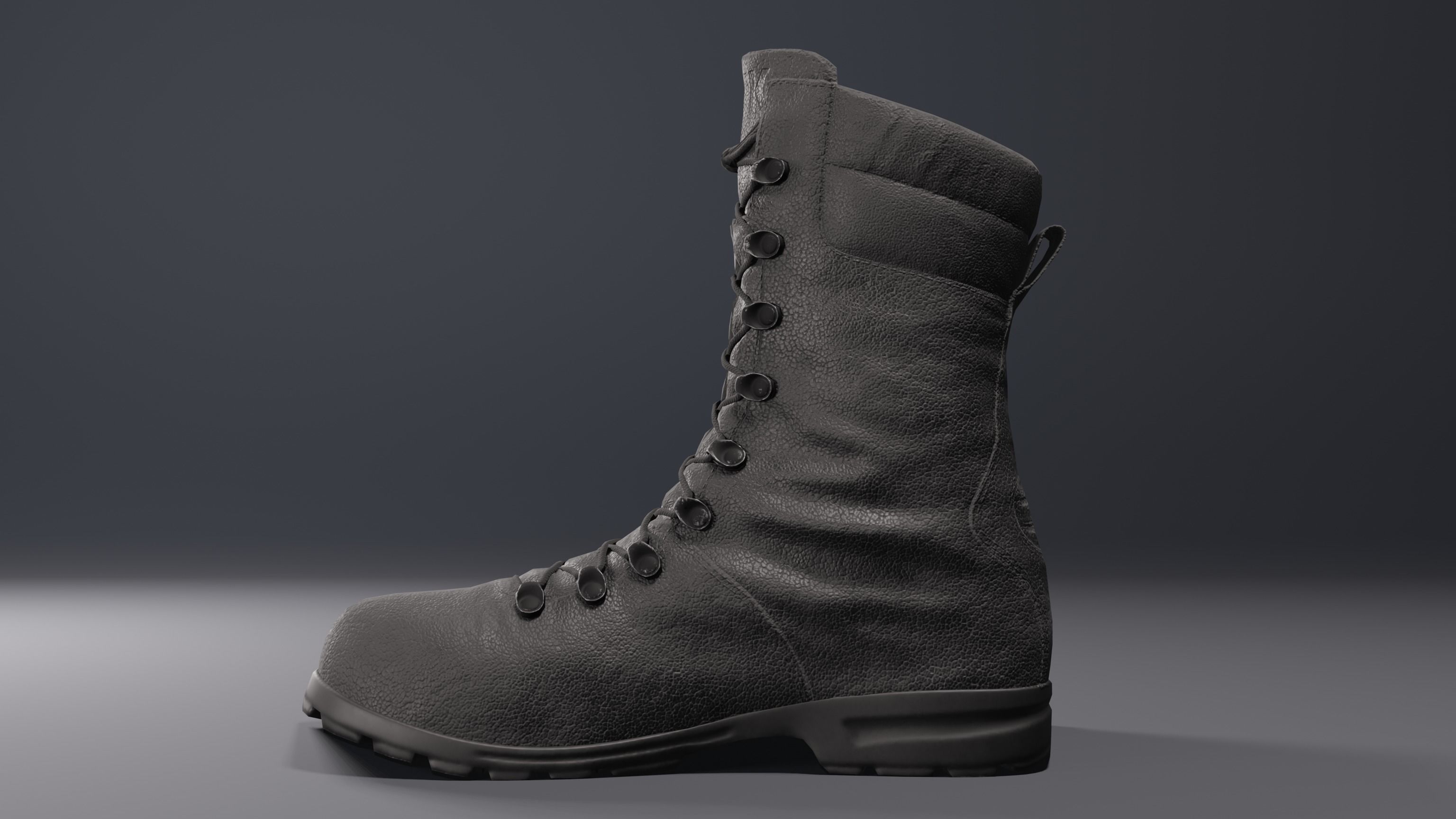 3D model Russian VKPO Demi-Season Combat Boots VR / AR / low-poly ...