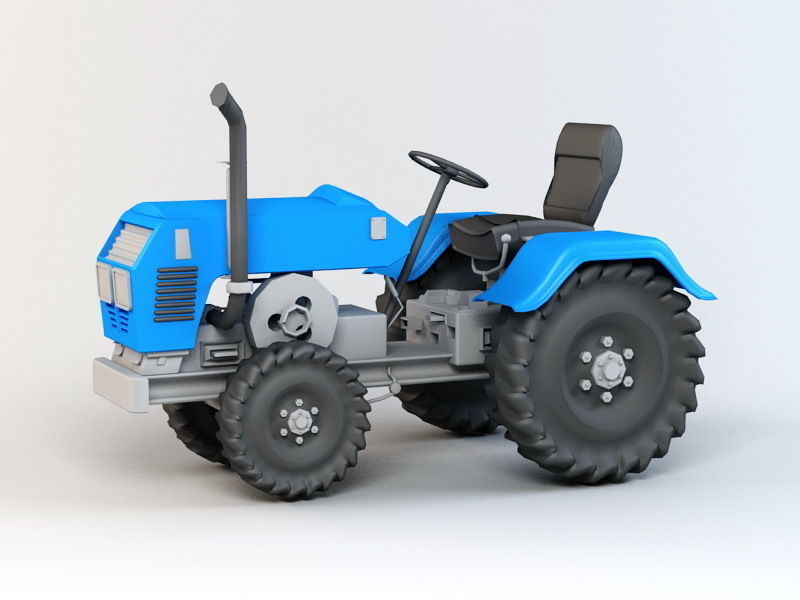 Tractor 3D Model-26 Low-poly 3D model_2