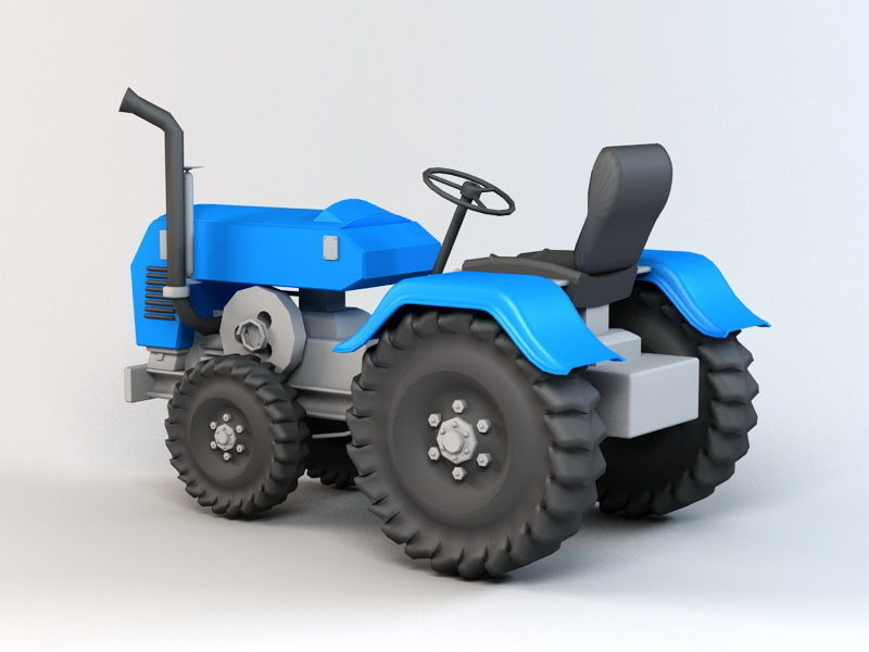 Tractor 3D Model-26 Low-poly 3D model_1