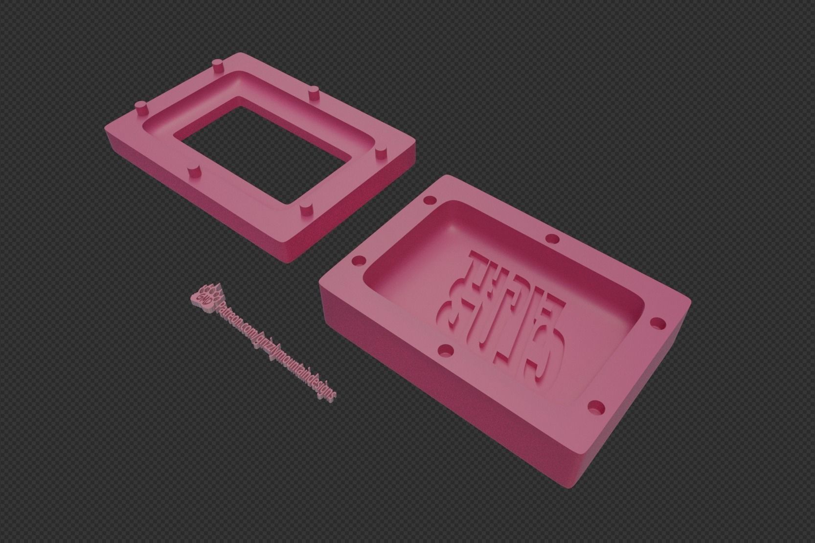 Fight Club Soap bar and mold for wax candle or soap 3D print model_2