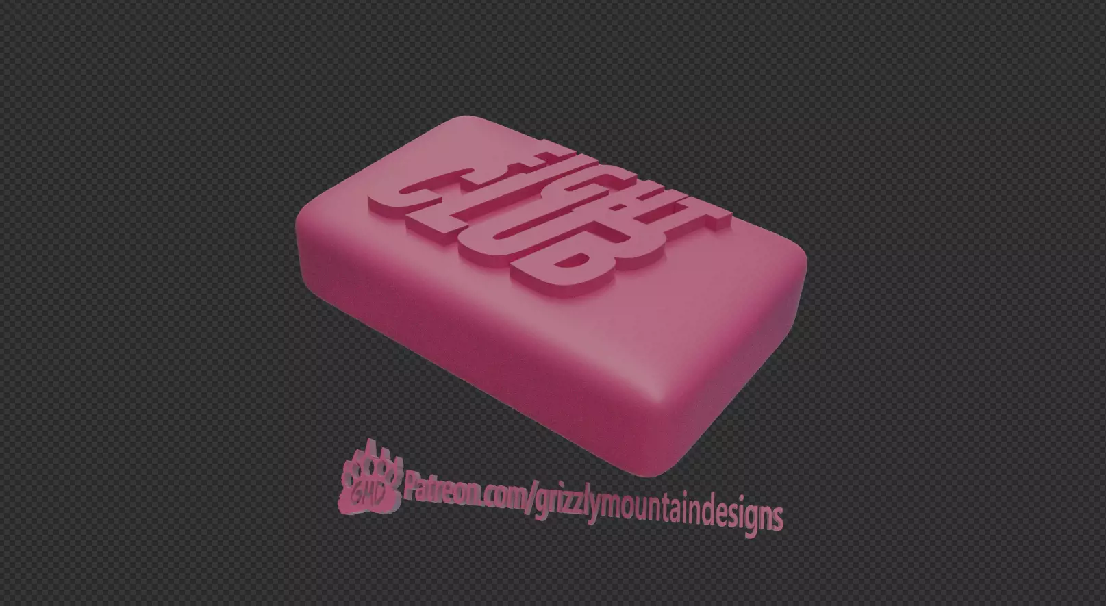Fight Club Soap bar and mold for wax candle or soap 3D print model_0