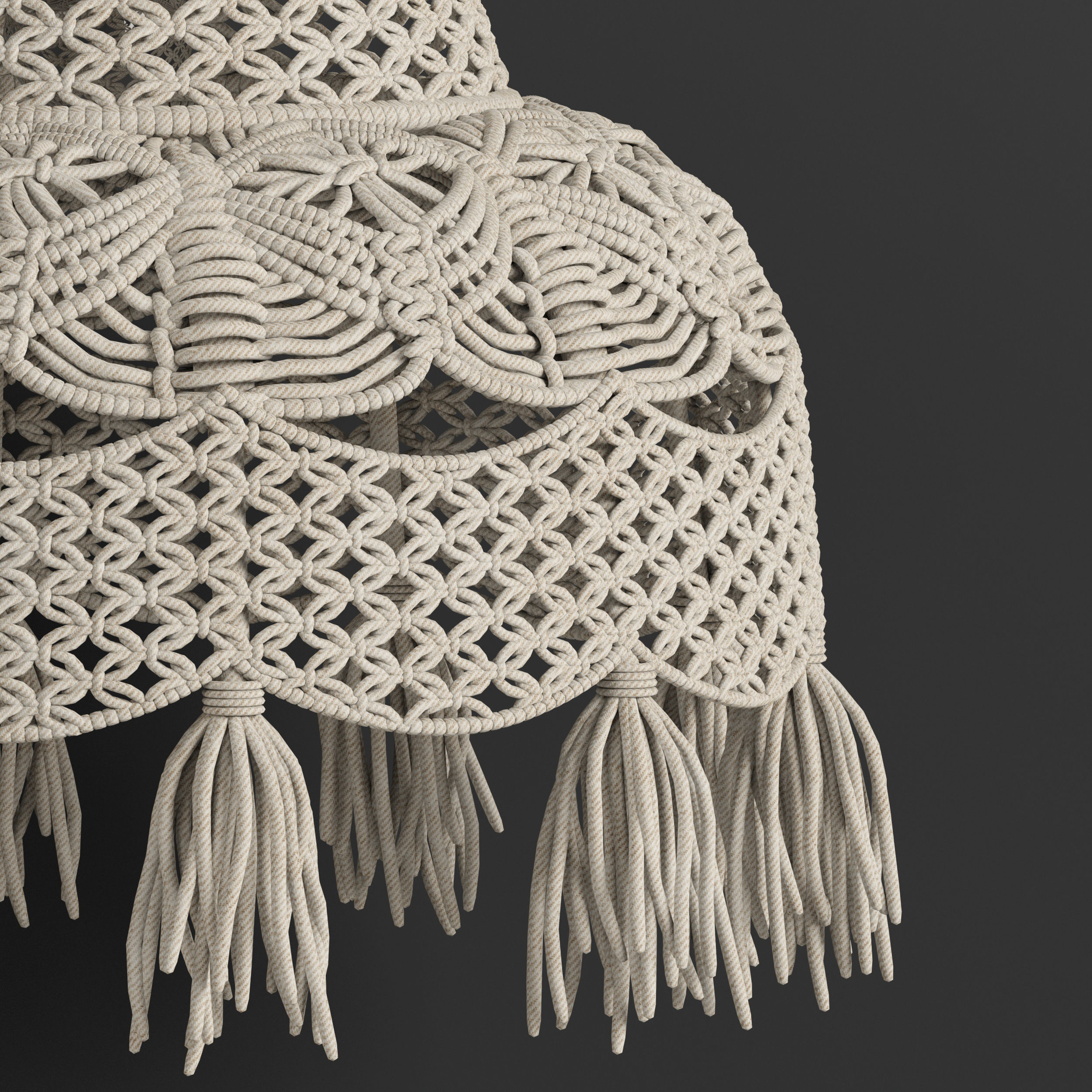 MACRAME CHANDELIER 06 3D model_1