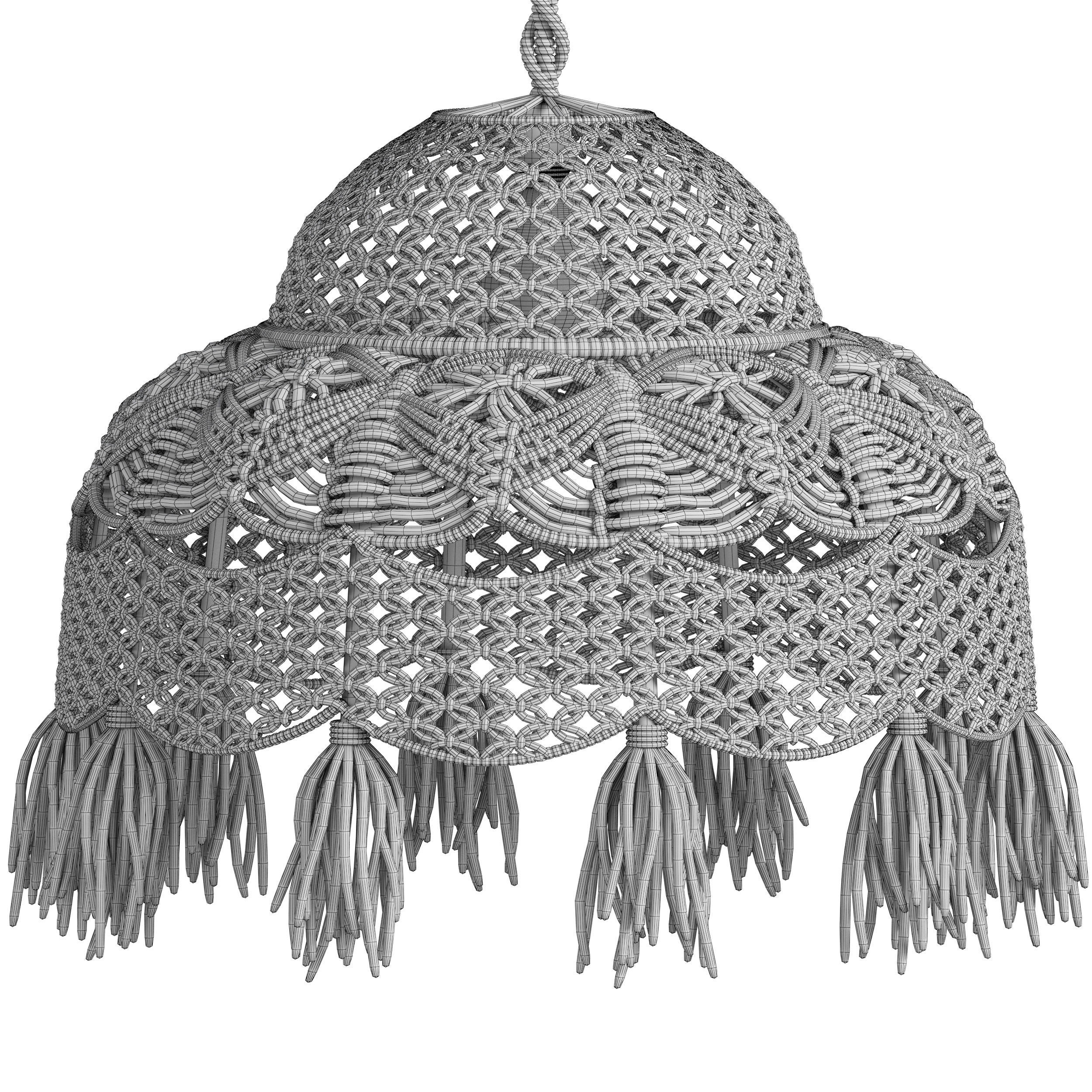 MACRAME CHANDELIER 06 3D model_3