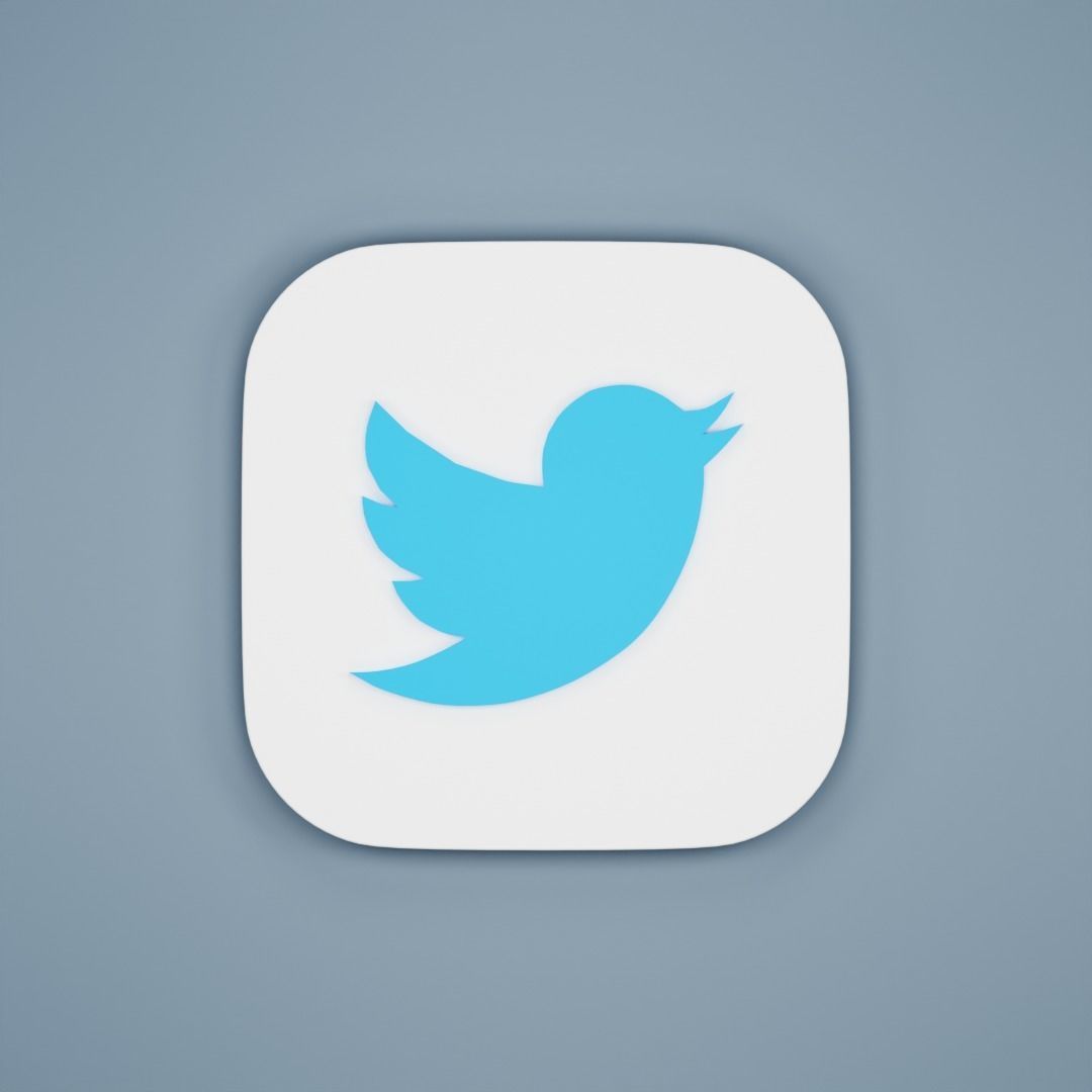  Social Media Icon 3D model_11