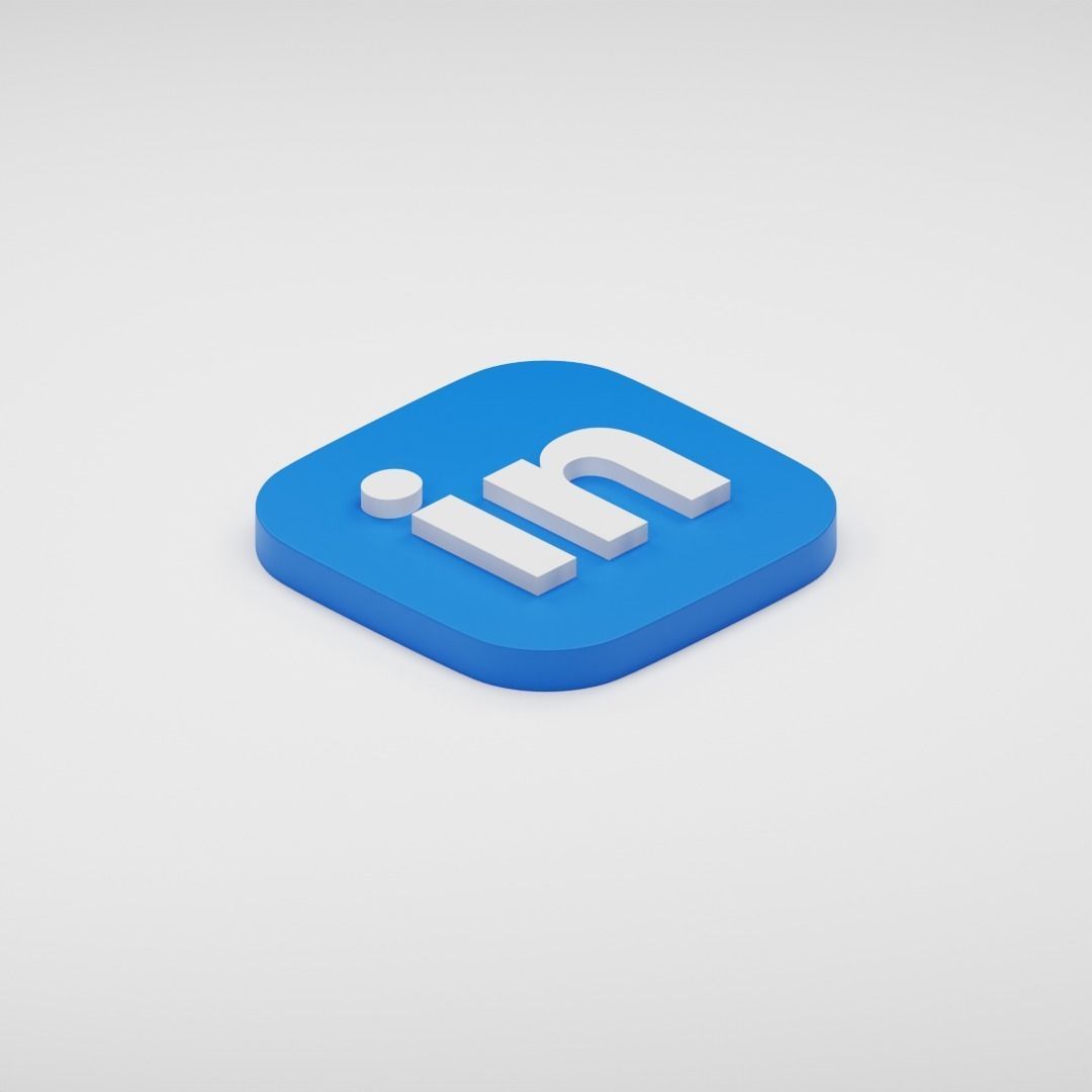  Social Media Icon 3D model_8