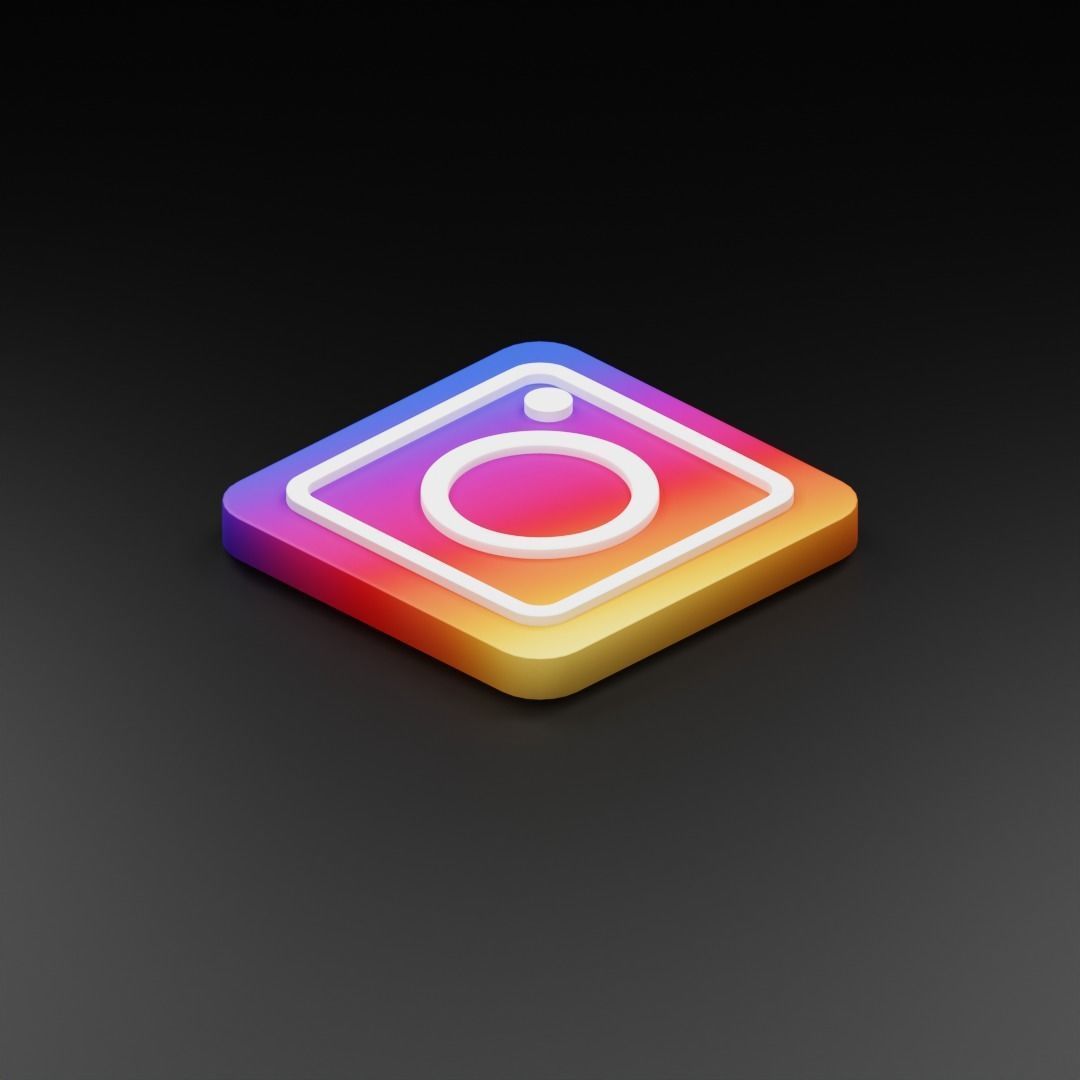  Social Media Icon 3D model_4