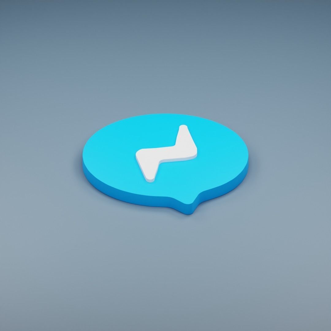  Social Media Icon 3D model_18