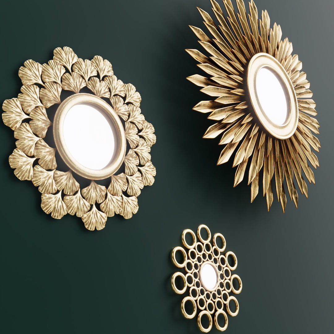 Mirrors pack 3D model_2
