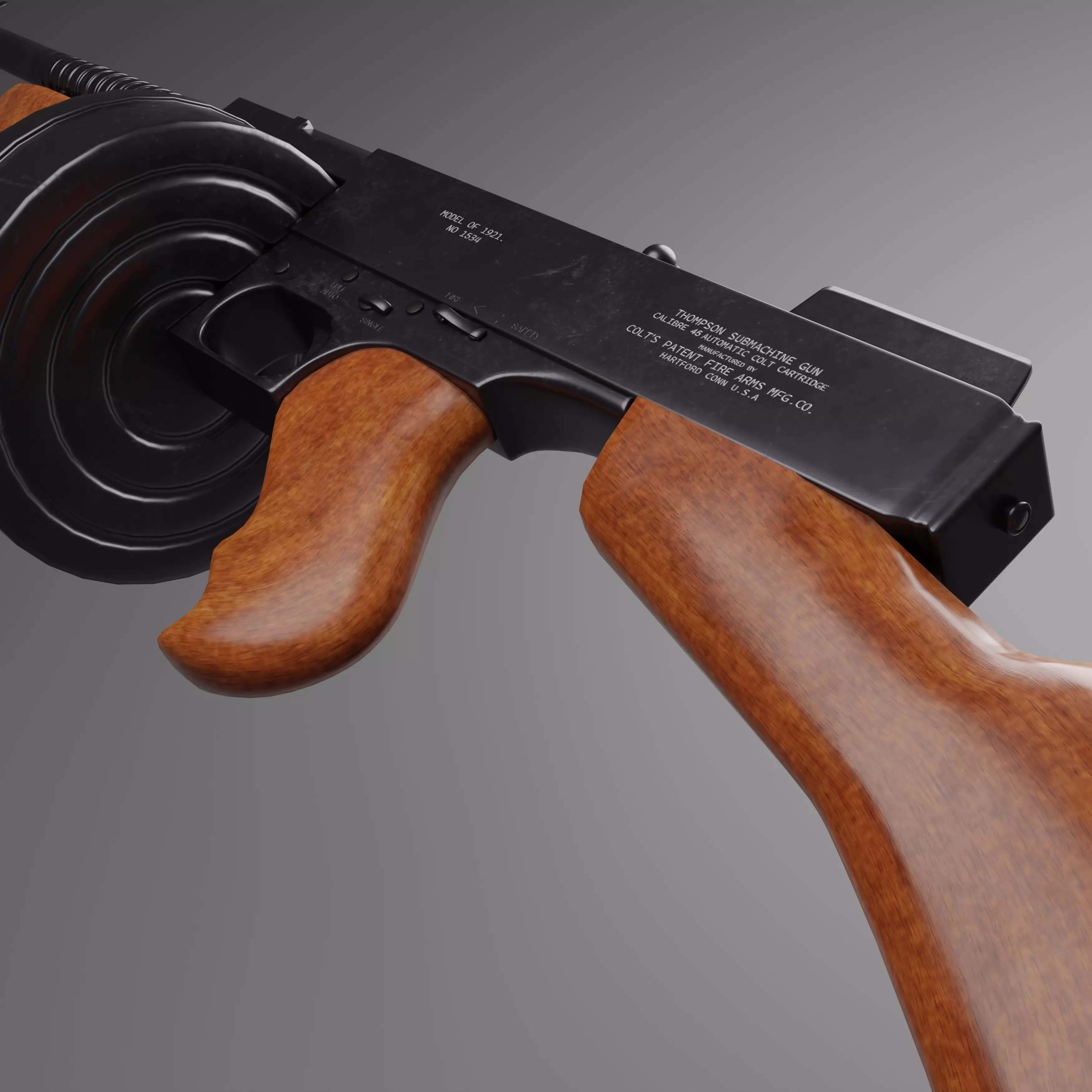Tommy Gun 3D model_0