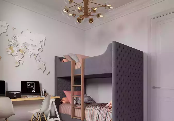 Minimalistic Campact children room