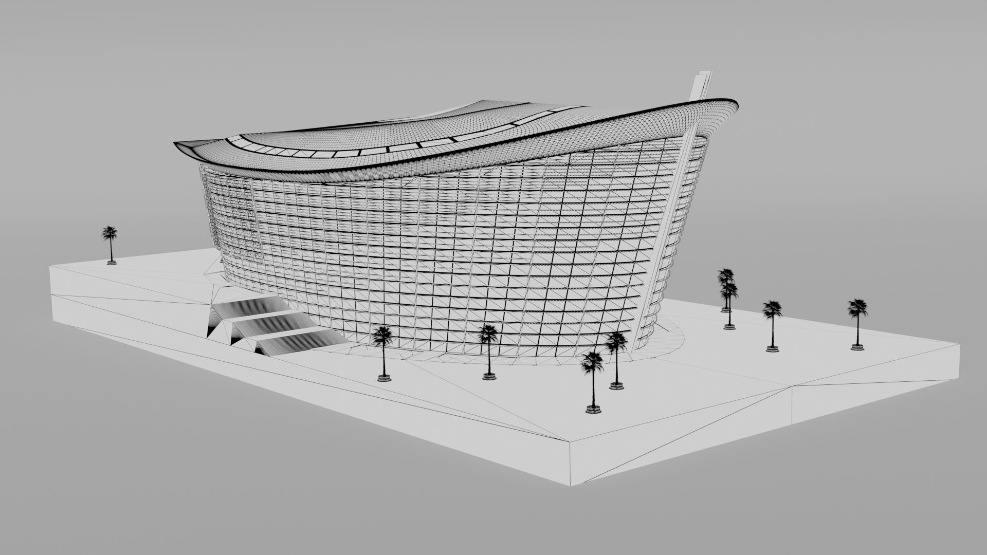 Opera Dubai Blender 3D model_5