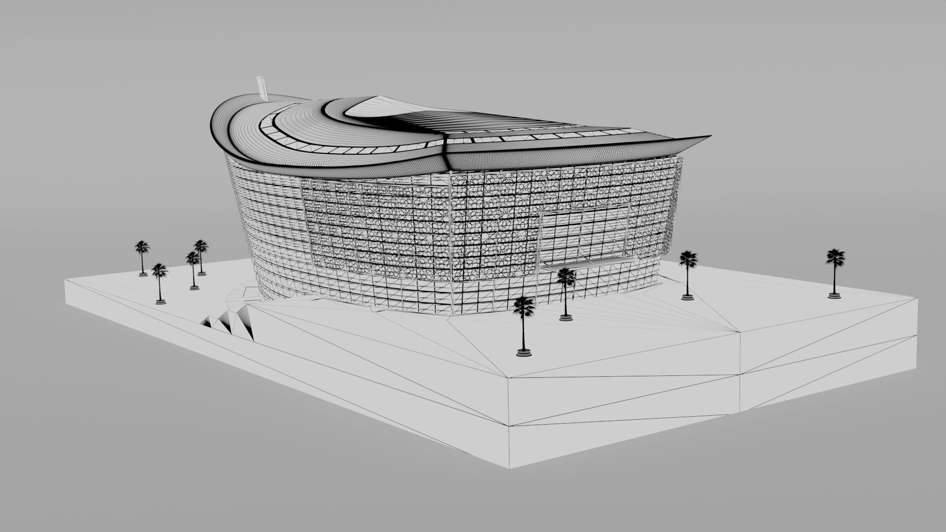 Opera Dubai Blender 3D model_6