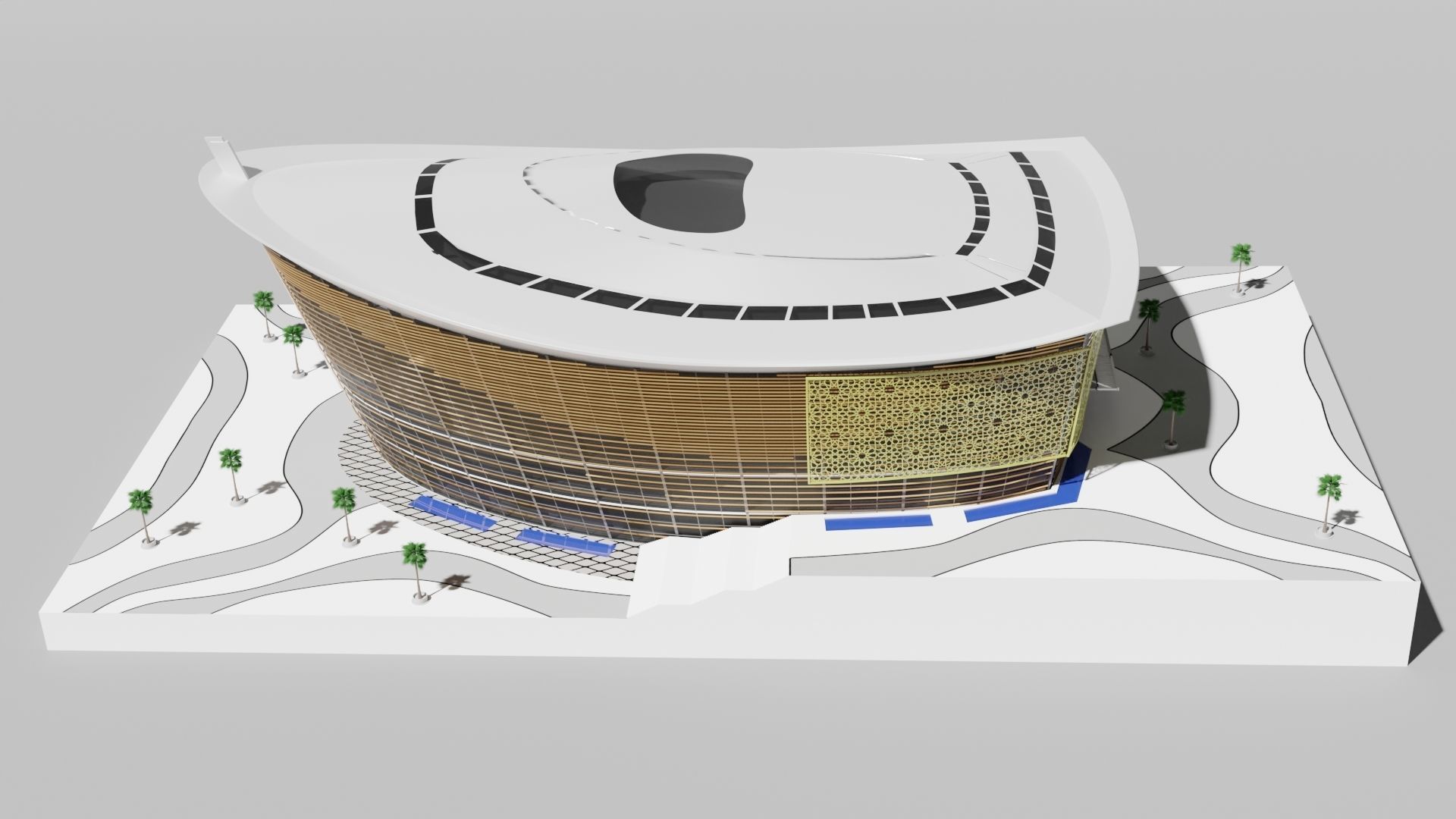 Opera Dubai Blender 3D model_4