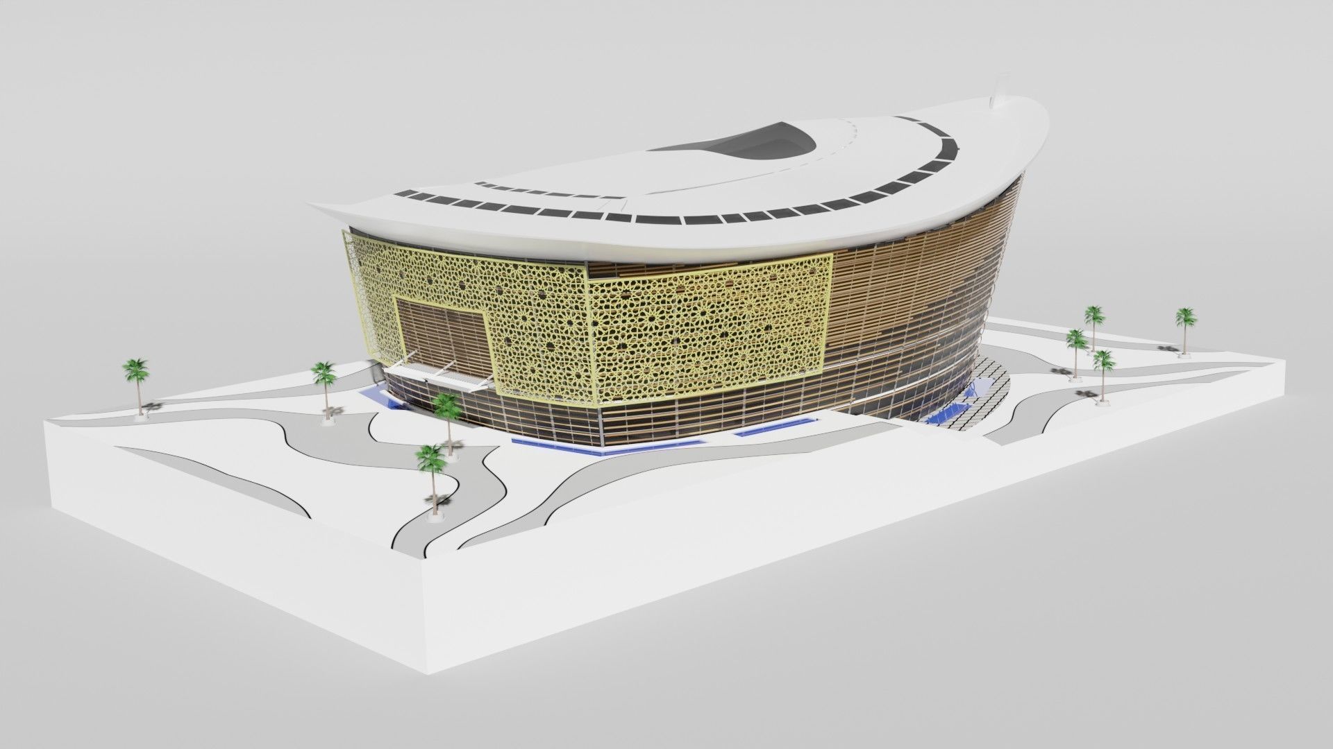 Opera Dubai Blender 3D model_3