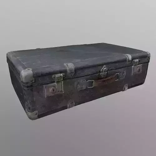 Old Suitcase Low Free low-poly 3D model