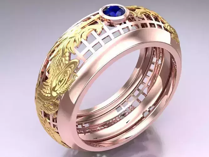 Double Dragon Ring - N6184