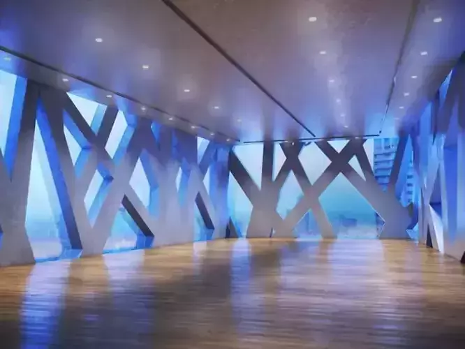 Modern Hall Interior 3D model