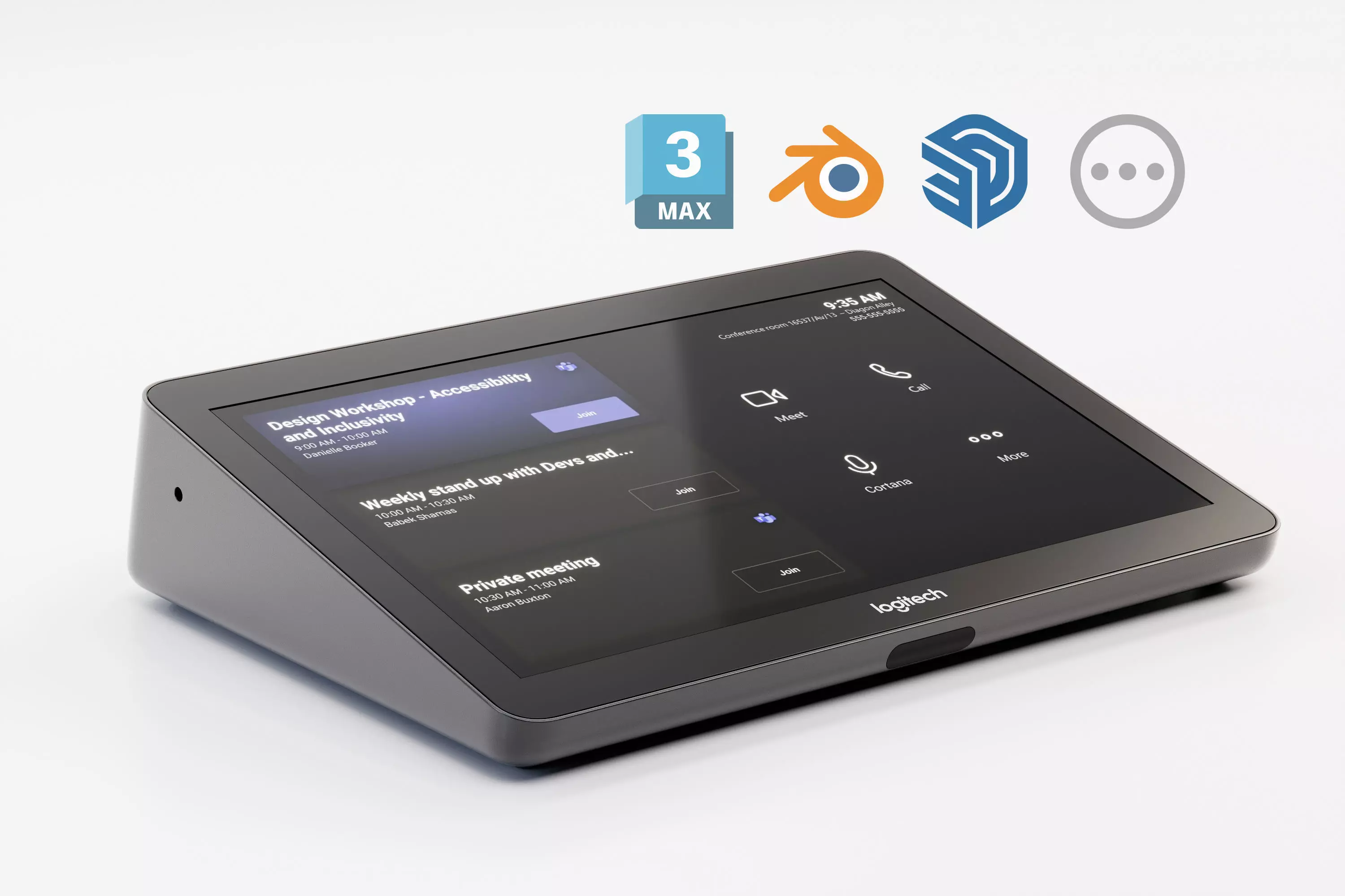 Logitech Tap - Meeting Room Touch Controller 3D model_0