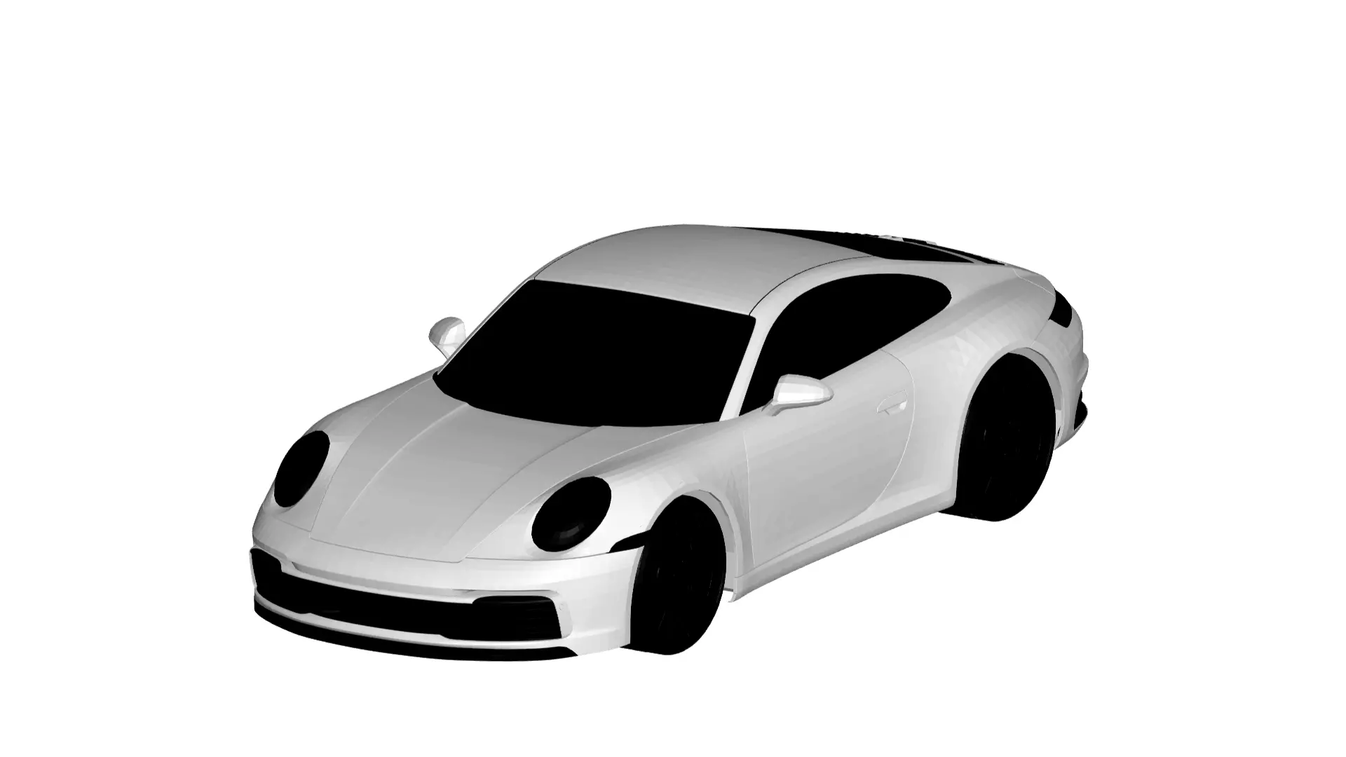 Porsche 911 carrera S 3D model_0