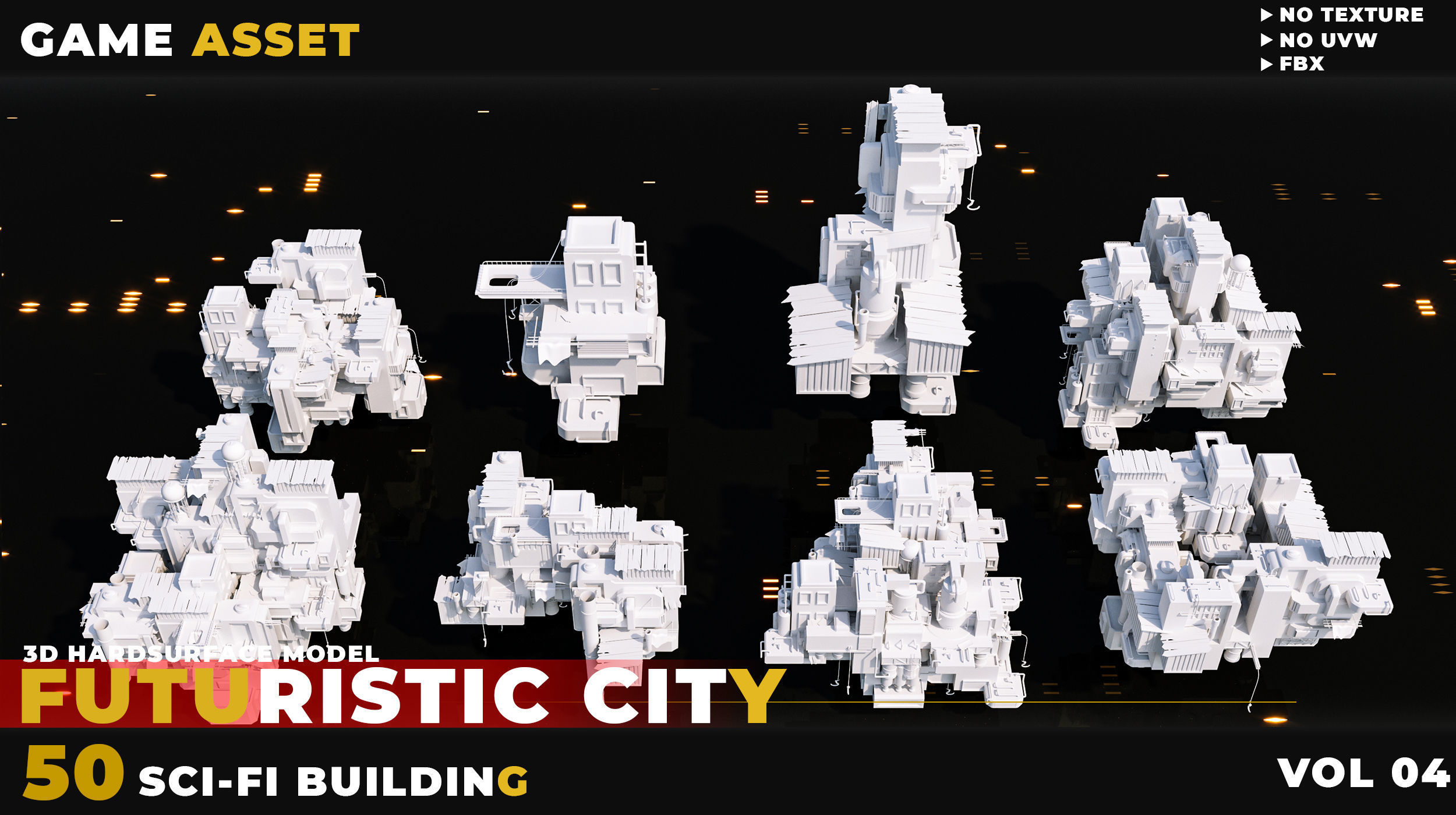 50 SCI-FI BUILDING FUTURISTIC CITY VOL 04 3D model_5