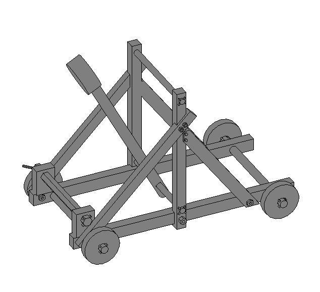 The stone thrower Free 3D print model_1